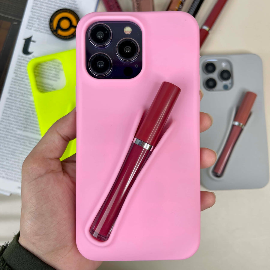 Lipgloss-Halter, schützende Handyhülle + KOSTENLOSE Kopfhörer