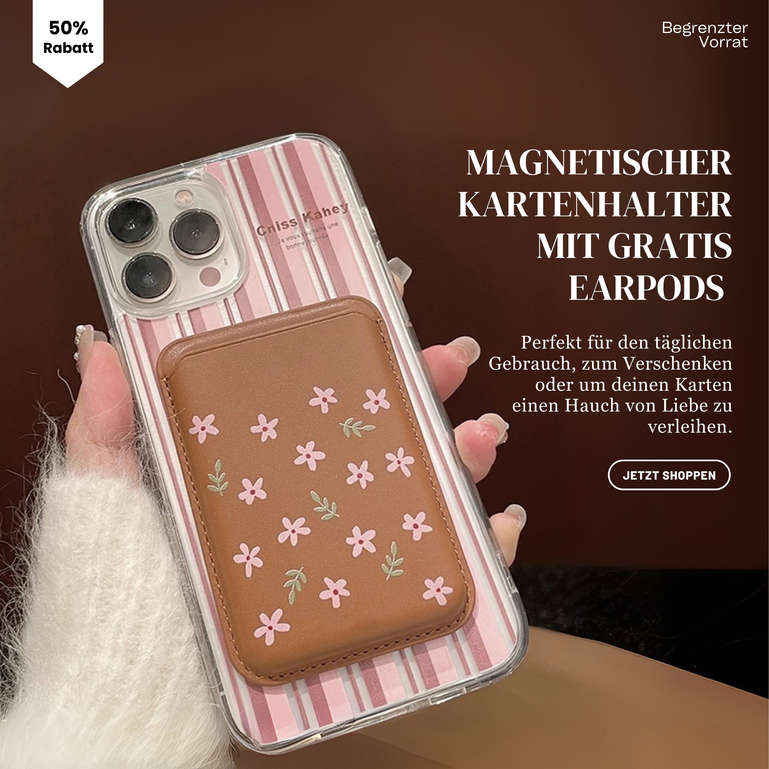 Koreanisches Magnetische Kartenklammer + Gratis Kopfhörer