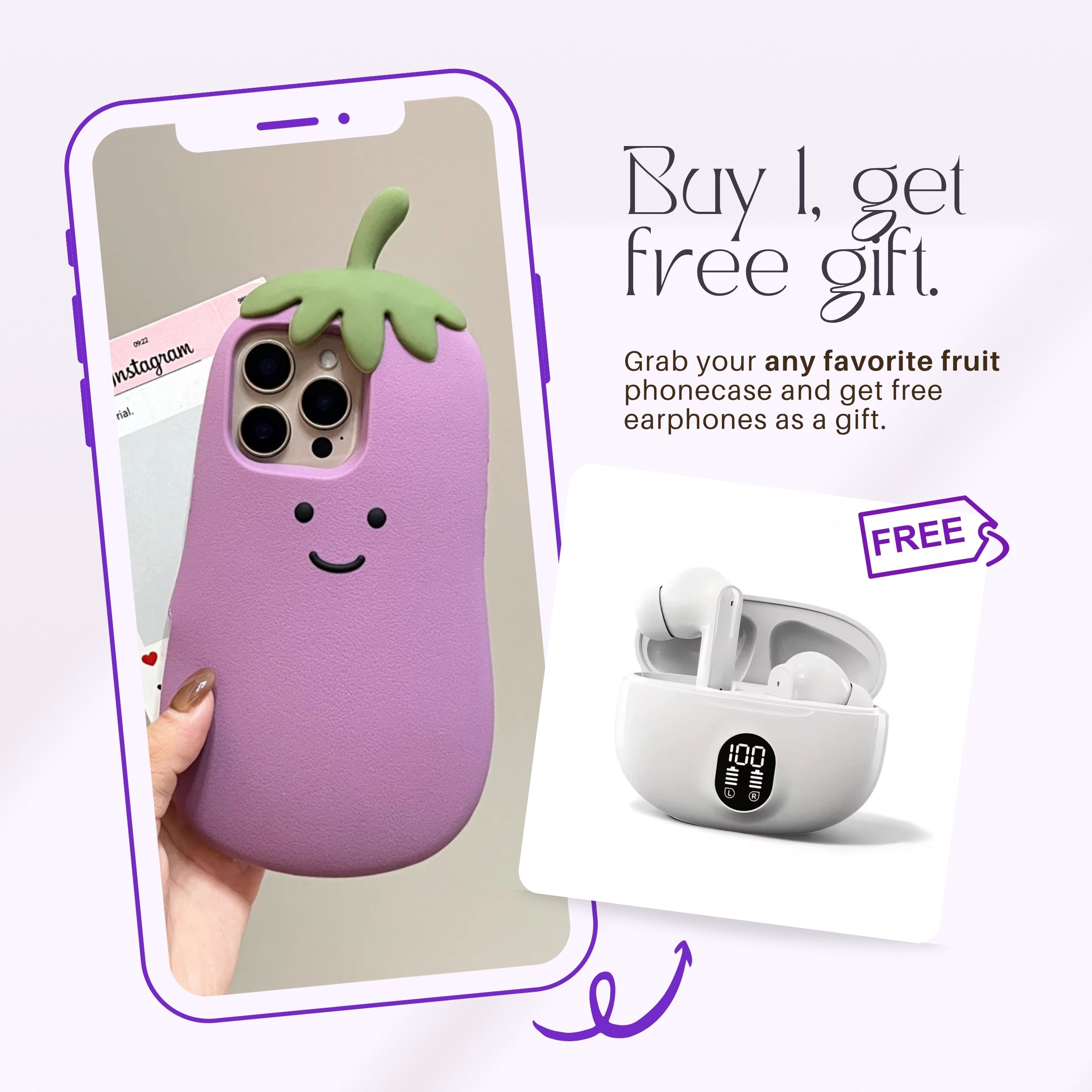 Fruits - iPhone Case + Free Earphones