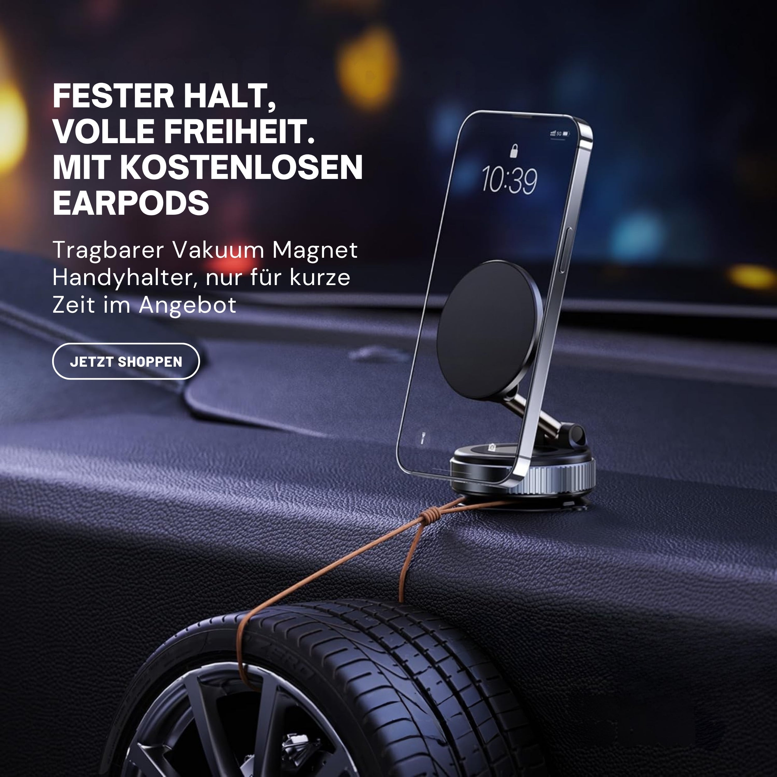 MagnaGrip™ – Verstellbare Handyhalterung + KOSTENLOSE Kopfhörer