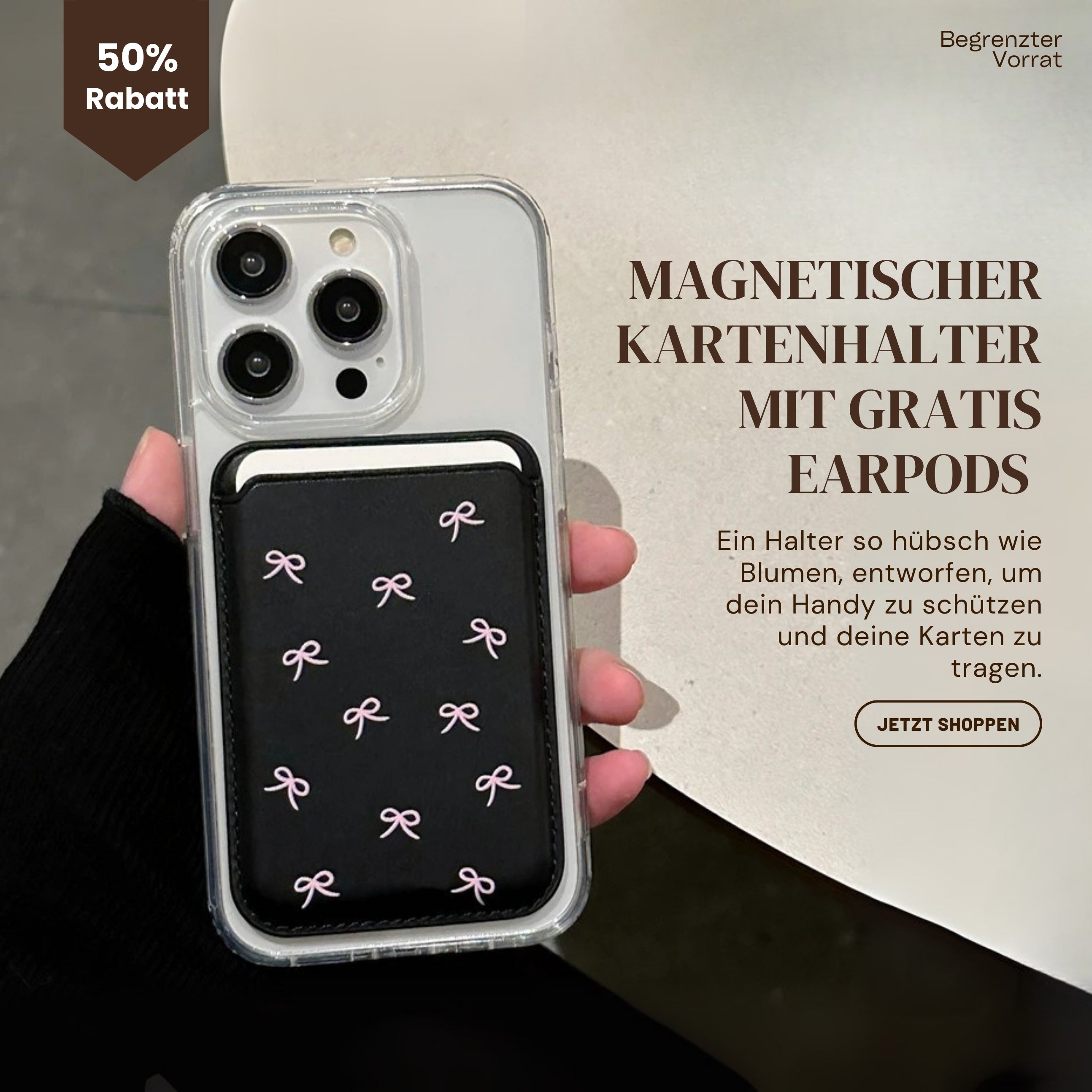 Koreanisches Magnetische Kartenklammer + Gratis Kopfhörer