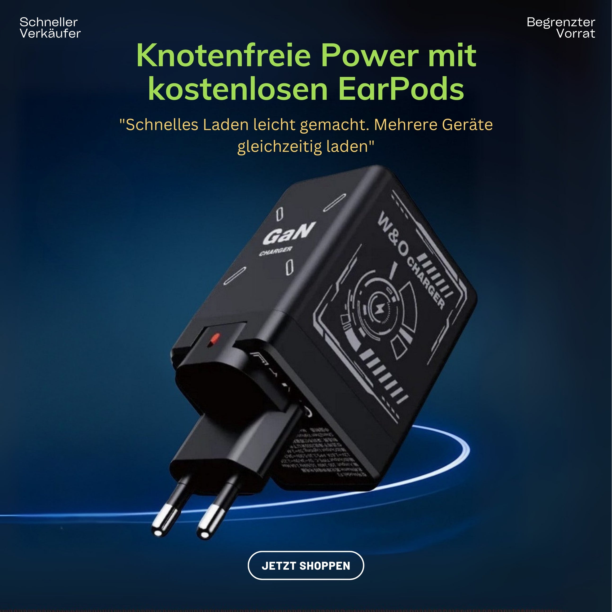 Einziehbares Ladegerät für iPhones + kostenlose Kopfhörer