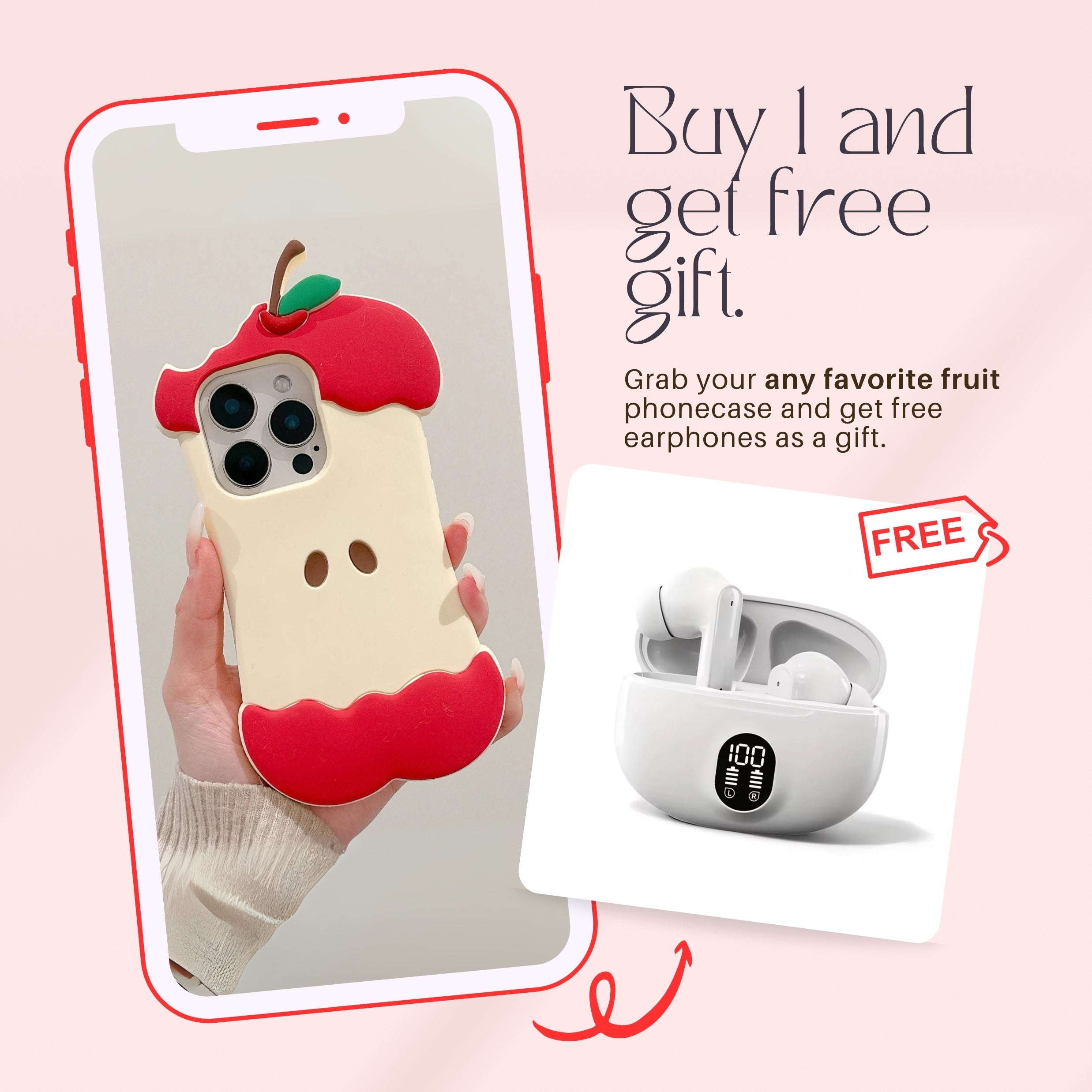 Fruits - iPhone Case + Free Earphones