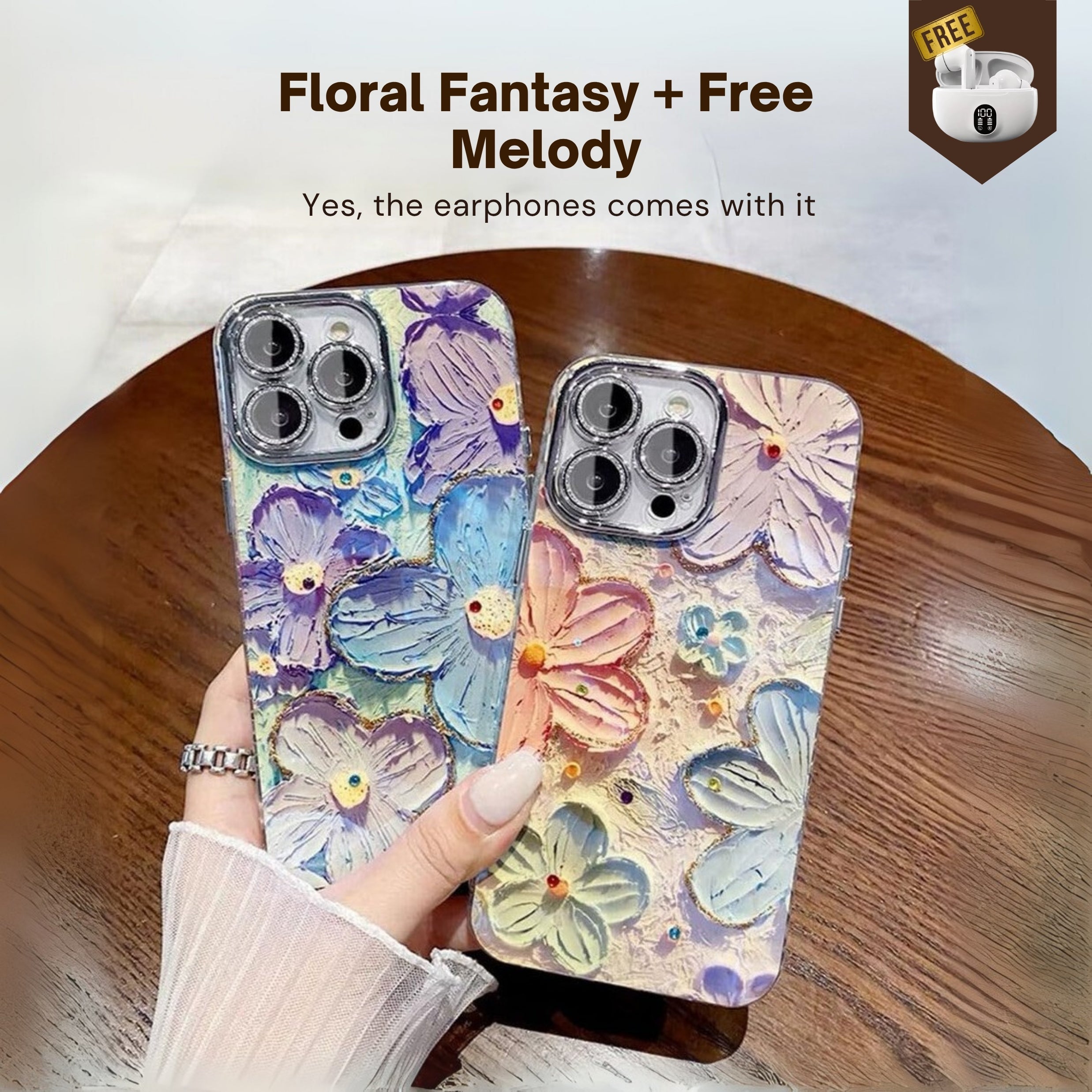 BloomGloss™ Luxe Case + FREE Earphones