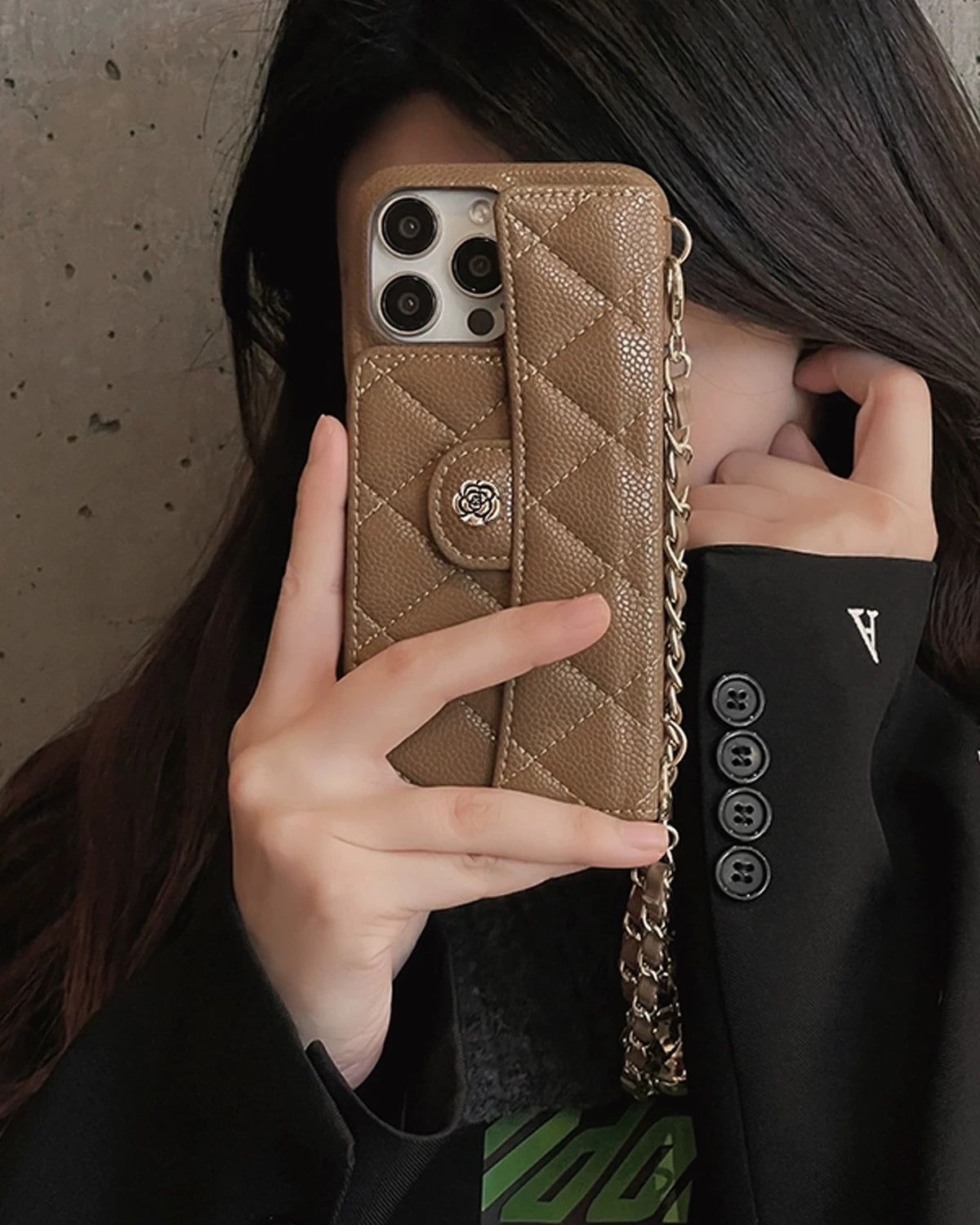 Couture Clutch™ Leder-Wallet-iPhone-Hülle + GRATIS Kopfhörer 🎧✨