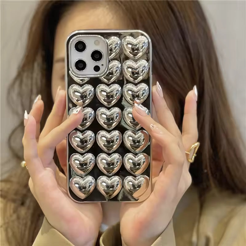 Love Heart Case For iPhone + Earphone FREE