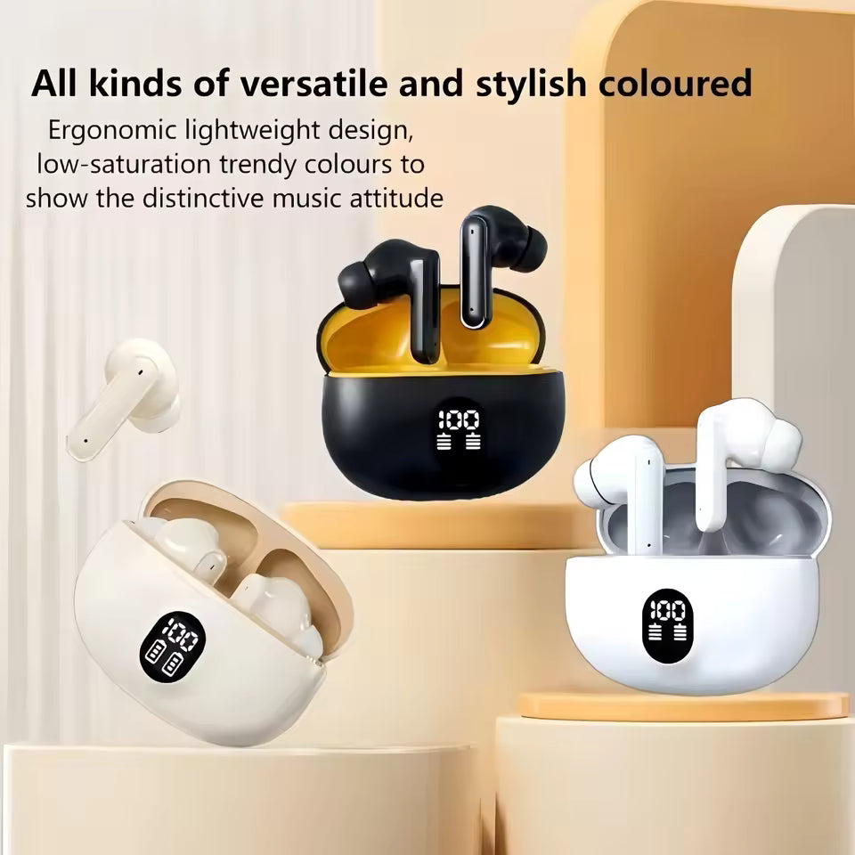 S510 TWS Wireless Earphones LED Power Digital Display Stereo Sound Bluetooth 5.3 Compatible for iPhone