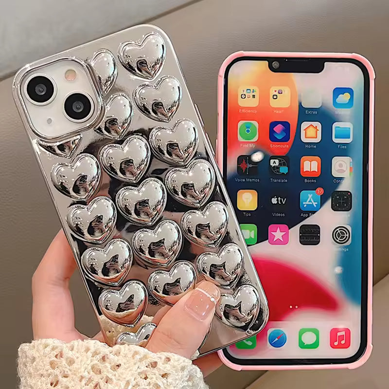 Love Heart Case For iPhone + Earphone FREE