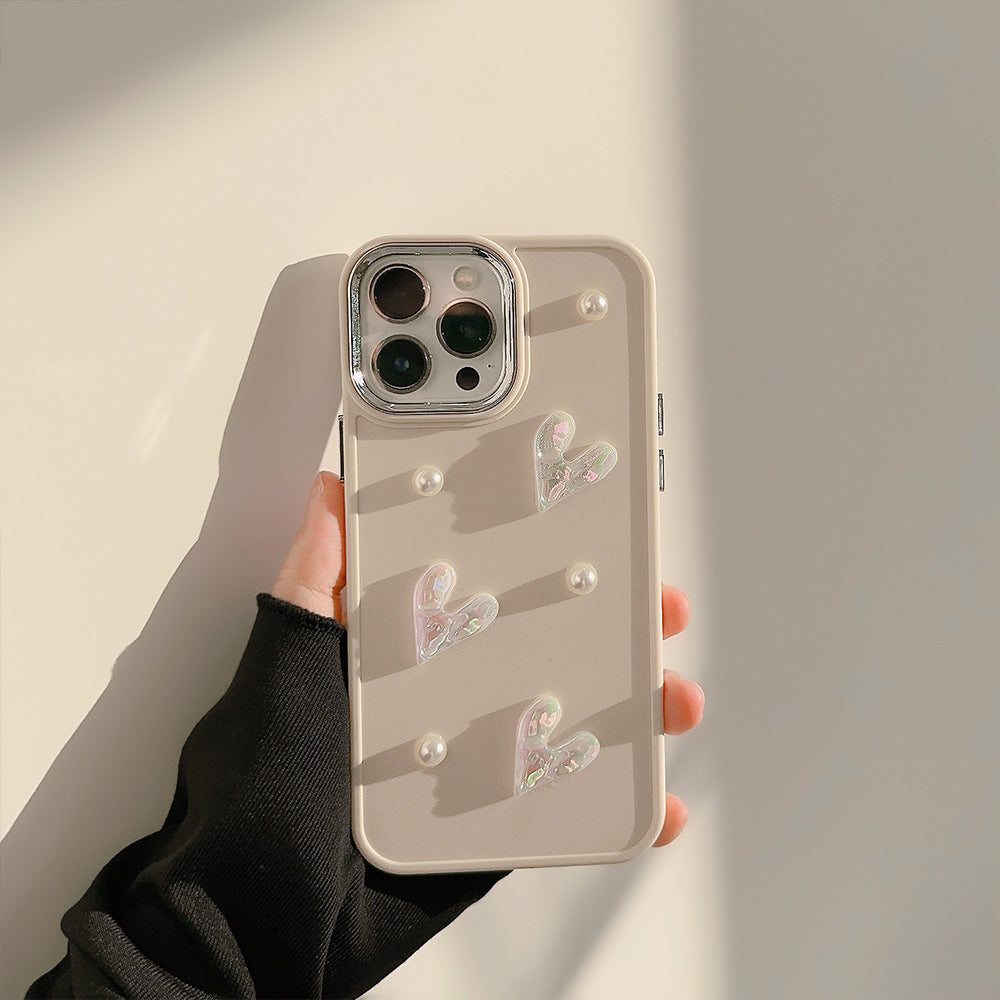 Pearl Heart Case + Gratis-Kopfhörer 💖