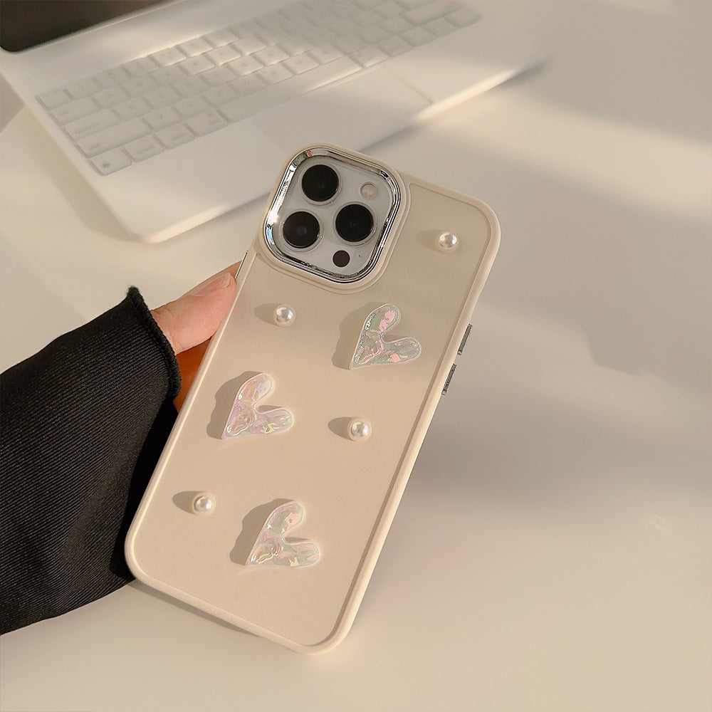 Pearl Heart Case + Gratis-Kopfhörer 💖