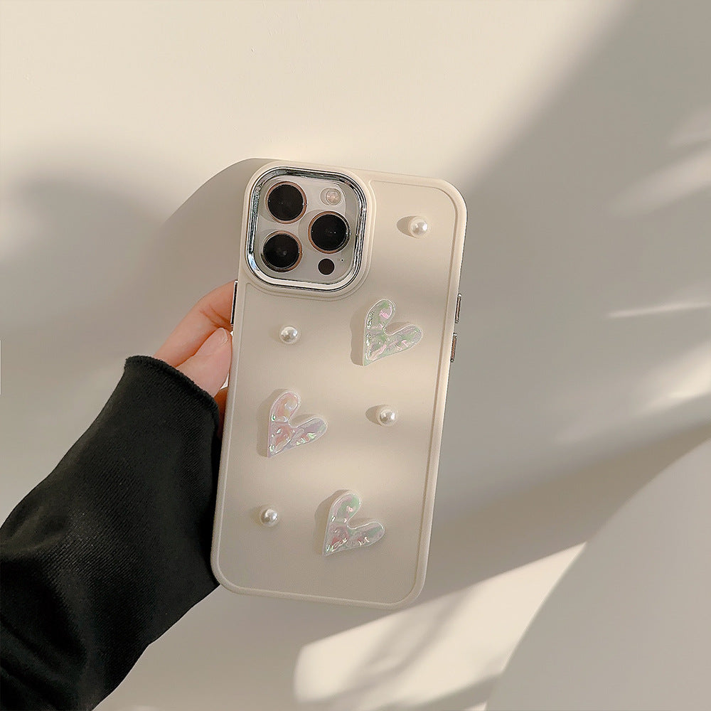 Pearl Heart Case + Gratis-Kopfhörer 💖
