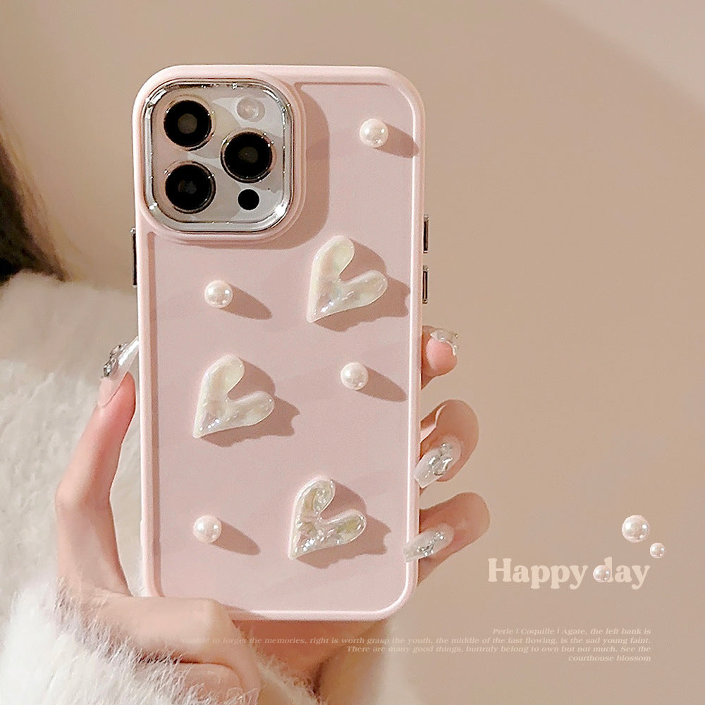 Pearl Heart Case + Gratis-Kopfhörer 💖
