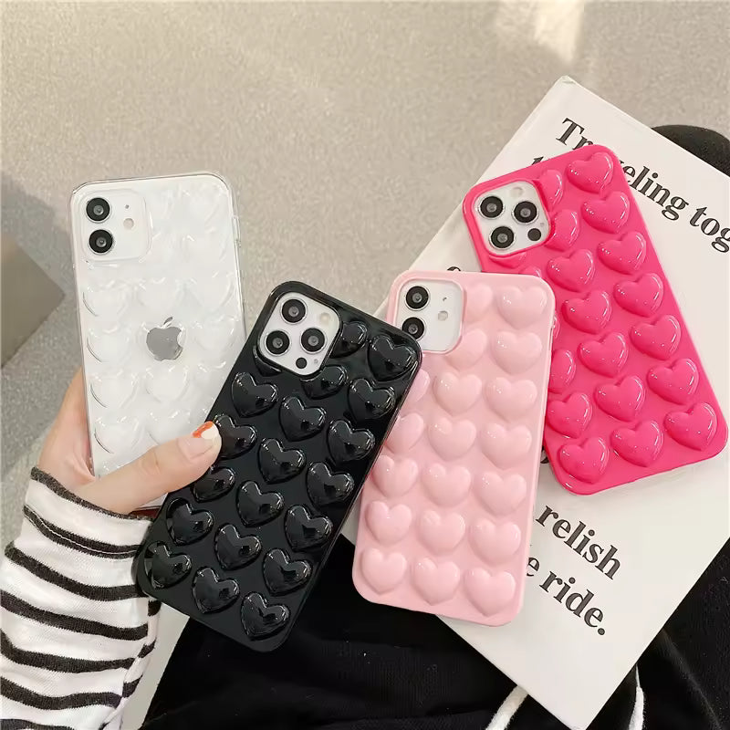 Love Heart Case For iPhone + Earphone FREE