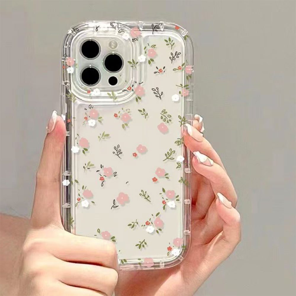 Floral Pattern Soft Case + Earphone Deal