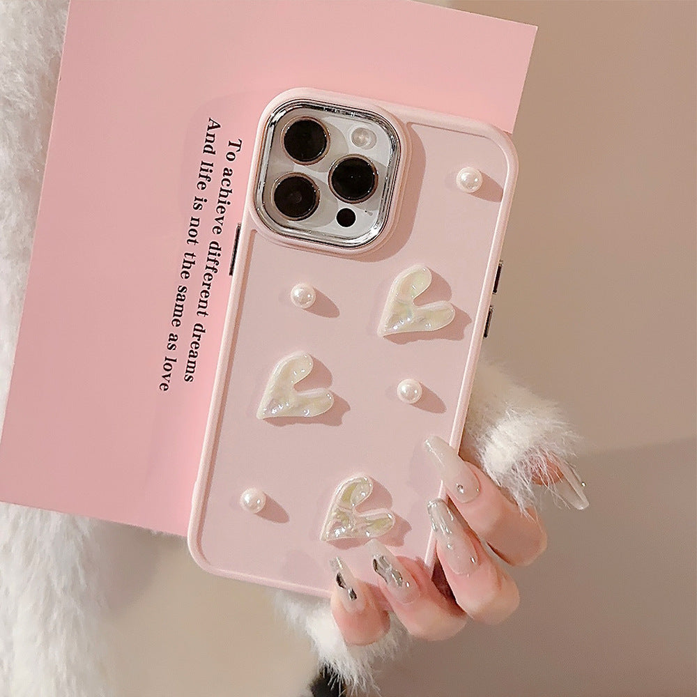 Pearl Heart Case + Gratis-Kopfhörer 💖