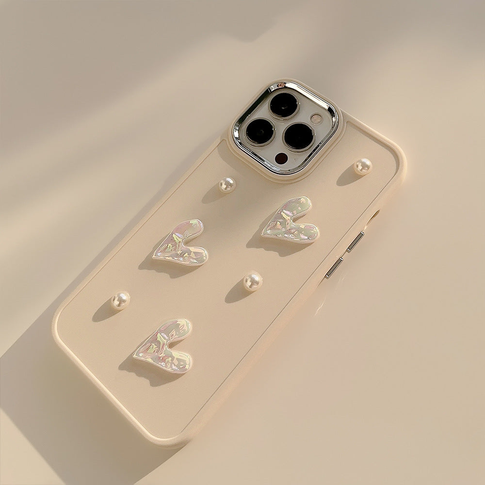 Pearl Heart Case + Gratis-Kopfhörer 💖