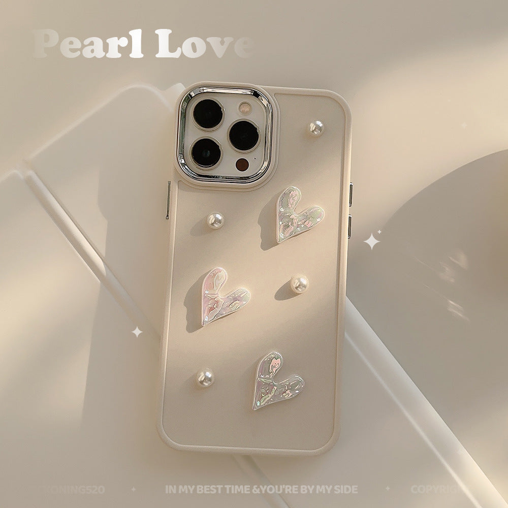 Pearl Heart Case + Gratis-Kopfhörer 💖