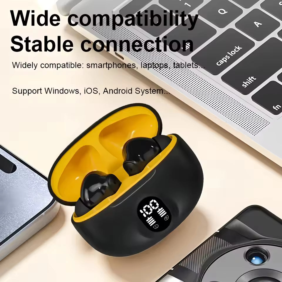 S510 TWS Wireless Earphones LED Power Digital Display Stereo Sound Bluetooth 5.3 Compatible for iPhone