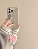 Stylish Bow Mirror Case + Gratis-Kopfhörer