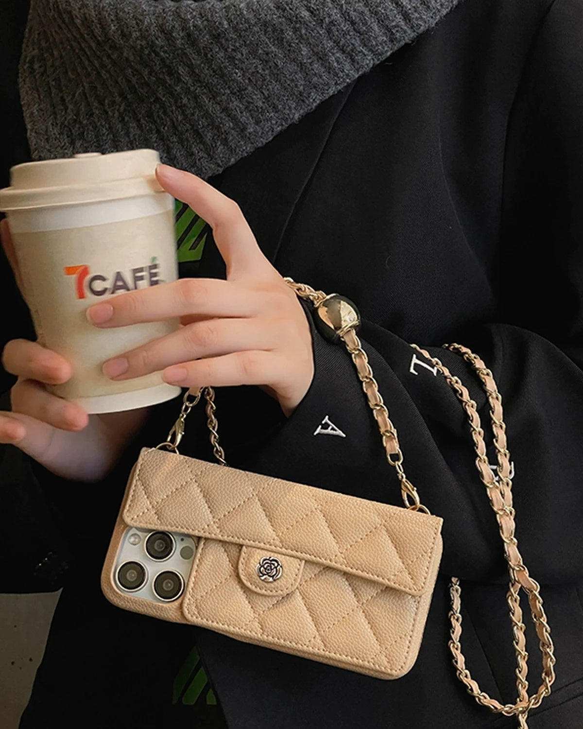 Couture Clutch™ Leder-Wallet-iPhone-Hülle + GRATIS Kopfhörer 🎧✨